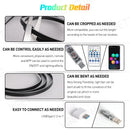 6in1 Interior LED Ambient Lights For Tesla Model 3 Y S X Full Color RGB LED 110/140CM USB APP Control Remote Acrylic Atmosphere