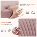 JHK Armless Small Desk Office Chair Cute Vanity Swivel Chair with Back Modern Fabric with Wheels Swivel Task Home Gaming Chair