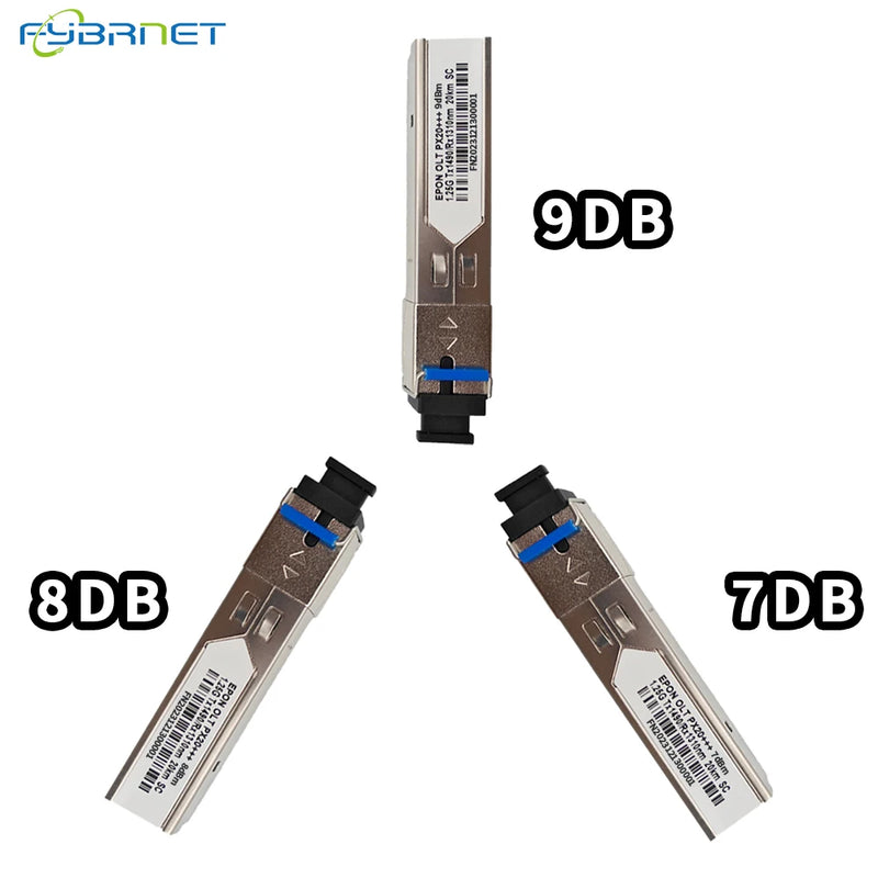 EPON PX20+++ 20KM 1.25G Optical Fiber PON Module 7/8/9db SC Port fibra module Compatible with BDCOM TPLINK Ubiquiti HIOSO VSOL