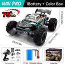 WLtoys 16101 Pro 1:16 75KM/H 4WD RC Car With LED Light 2.4G Remote Control Cars High Speed Drift Monster Truck for Children Gift