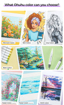 The Spectrum | Ohuhu Honolulu 36 Skin-Tone Alcohol Markers with Brush & Chisel Tips