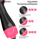 LISAPRO Flipped Soft Touch Hot Air Brush 2.0  One Step Hair Dryer Brush and Styler Volumizer Multifunctional Blow Dryer Brush