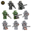 MOC Military Armor Soldiers Mini Anime Action Figures Weapons Robots Mecha Building Blocks Bricks DIY Toys for KIDS gift