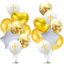 Balloon Easter Bless Cross Easter Balloons Party Easter Decoration Ballon Baptism Forked Holy Communion Favors Christen Decotion