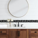 Mosaic Bathroom Waist Line Wall Stickers Waterproof Peel & Stick Art Backsplash Kitchen Office Skirting Line Decor Wallpaper