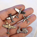Fashion Alloy Enamel Brooches Women Men Crystal Airplane Brooch Rhinestone Aircraft Lapel Pin Suit Collar Clothing Accessories
