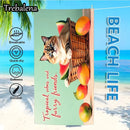 30*60inch Ultra-Soft Beach Towel with Tropical Vibes Furry Friends Cat Beach Towel