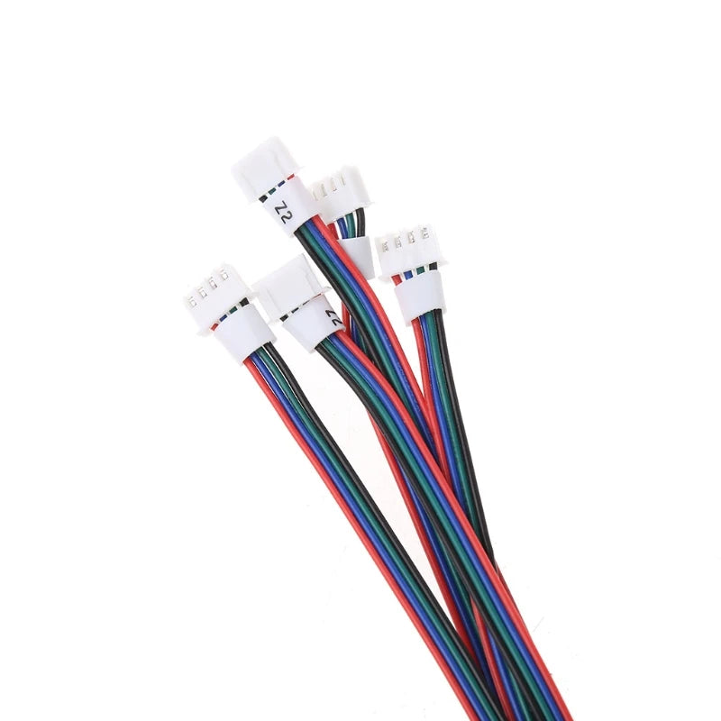 5Pcs 1M 3D Printer Motor Cable 4-Pin Female-Female Motor Wire XH2.54 Connector Nema17 Stepper Motor Cable