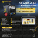 HZXVOGEN 200A 4 in 1 HF TIG AC/DC Aluminum Welding Machine MMA ARC Argon Precise Digital Pulse 2/4T Tig Welder Stainless 220V