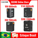 (DO Brazil) ZGCINE ZG-S200 V99 V Mount Battery V-Lock Lithium Battery Pack for Camcorder/Digitais/Video Lights/Monitors
