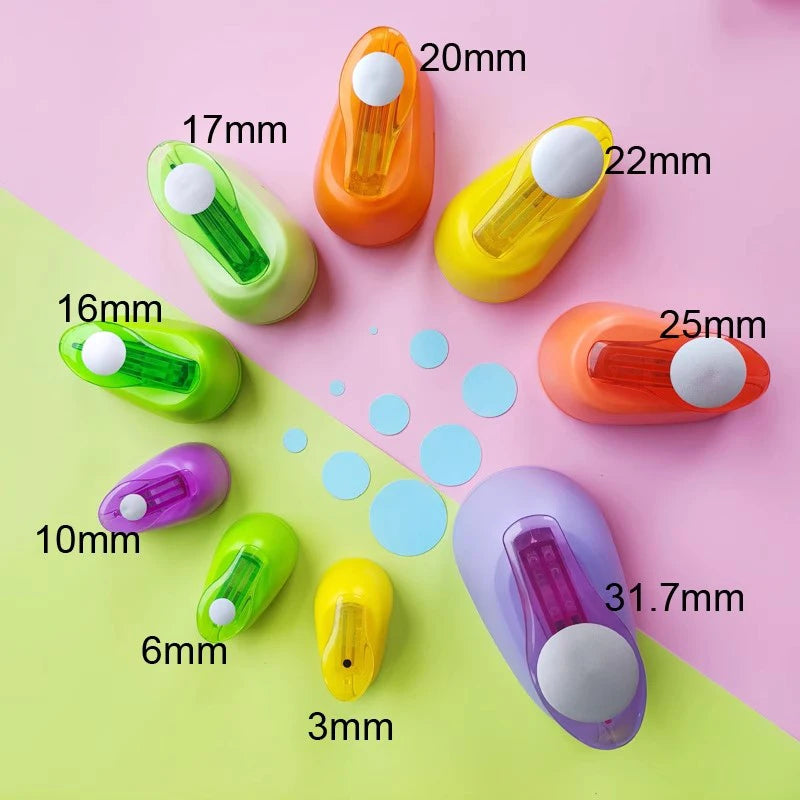 6mm-75mm Circle shape craft punch cortador de papel de scrapbook paper foam school manual DIY Round hole punches