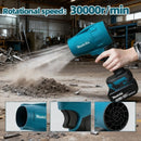 Makita 30000RPM Violent Blower Turbo Jet Fan 18V Electric Air Duster Wind Speed Turbo Rechargeable with Light Car Cleanin Tool