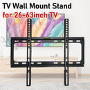26-63inch TV Support Mount Adjustable Television Mounting Holder with Level Low Profile Flat TV Wall Mount for LCD LED Monitor