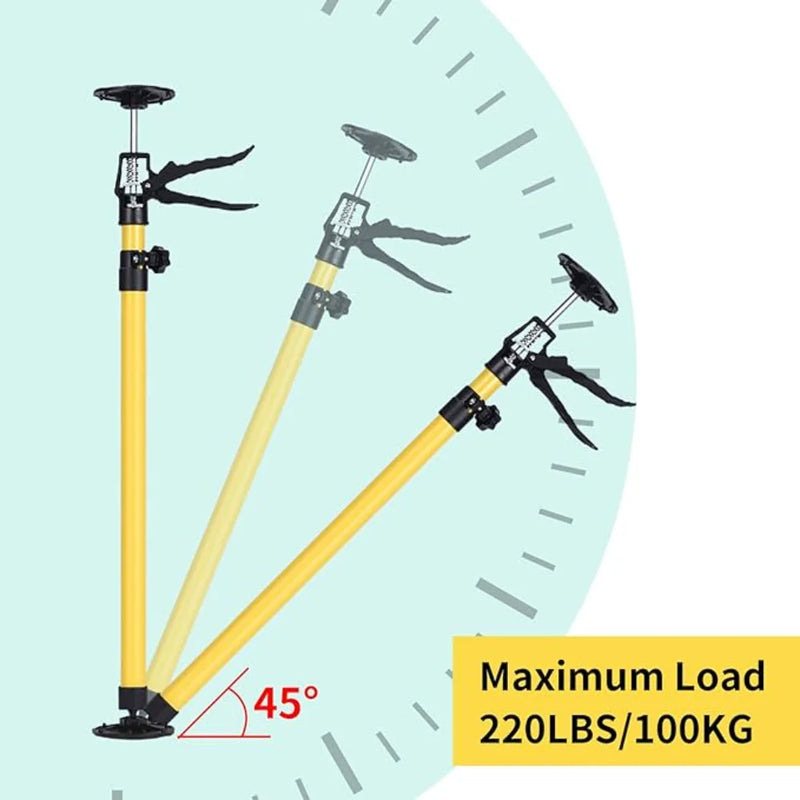2Pcs Labor-Saving Telescopic Steel Support Rod Cabinet Jacks Drywall Construction Tool extensible Hand Lifting Jack Tool