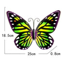 4pcs/set Metal Butterfly Wall Art Decoration 3D Wrought Iron Cutout Butterfly Mural Decorative Sculpture for Garden Fence Decors