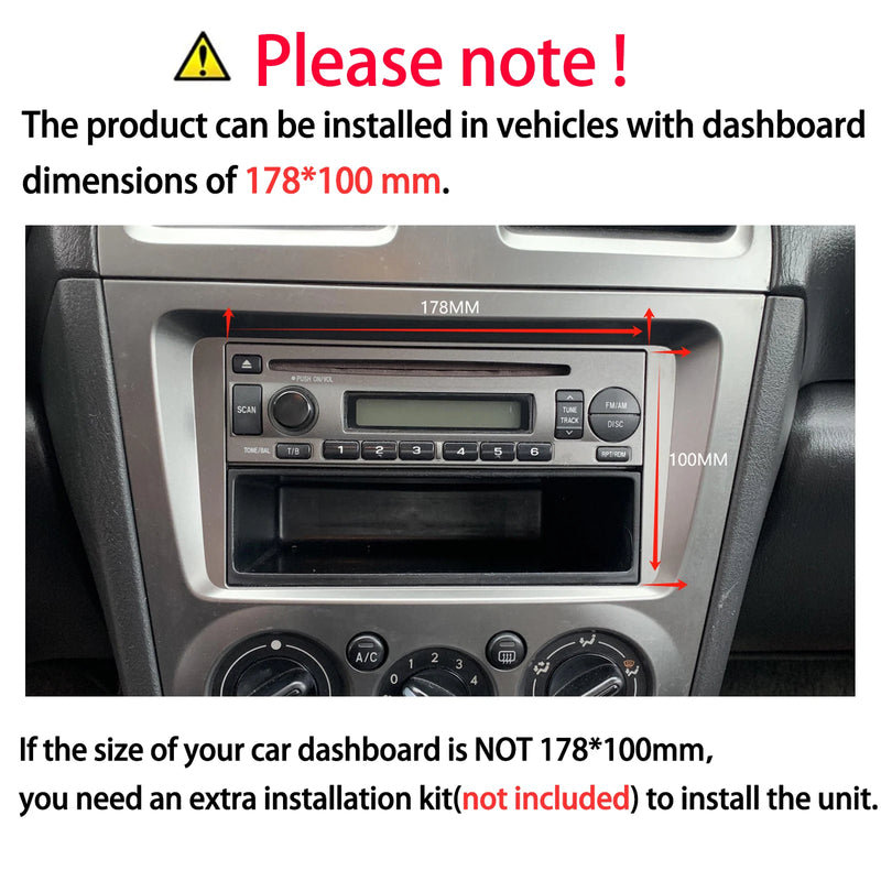 ESSGOO 9Inch 2 DIN Car Stereo Radio Wirless Carplay Android Auto Car Stereo Bluetooth 64G GPS Navigation RDS WiFi USB FM DAB+CAM