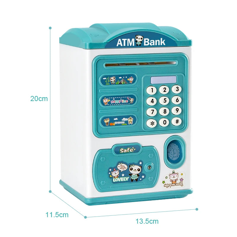 HEE RAK Piggy Bank Safe Box Money Boxes for Children Digital Coins Cash Saving Safe Deposit Mini ATM Machine Kids Toys Gift