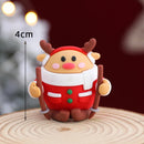 2025 Christmas Cake Decoration Lying Santa Claus Letters Merrychristmas Cake Toppers Christmas Tree Mini Santa Cupcake Toppers