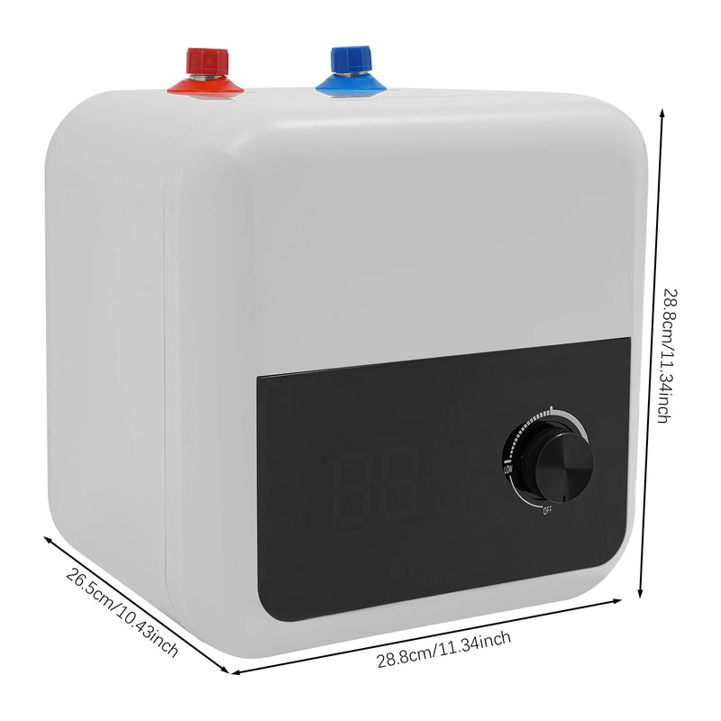 6/8L Water Heater, 1500W Water Heater, Electric Mini Tank Water Heater, Bathroom Kitchen Instant Electric Water Heater