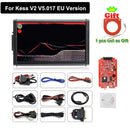 EU Version ECU Programming Tuning Tool For Kess V2 V5.017 OBD2 V7.020 For KTAG Firmware Car Trucks Master BDM Software Red PCB