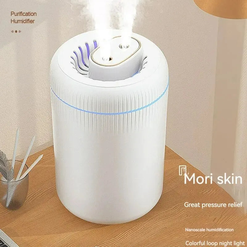 New 3.5L Large Capacity Humidifier Household Fog Amount USB Car Aroma Machine Office Air Atomizer