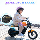 EVERCROSS TECH EV 08M Child Electric Motorbike, Motor 150W, speed Modes 8/16 km/h, 10 km range, 12 tires, Vintage Style