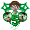 Ben-10 Party Decoration Balloon Cartoon Huge Boy Round 18 inch Balloon Birthday Party Supplies Kids Favor Baby Shower Gift