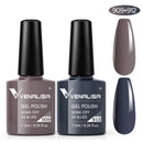 2pcs*7.5ml VENALISA Nail Gel Polish Glitter Gel Lacquer Base Nowipe Top Nail Art Salon Soak off Organic UV LED Nail Gel Varnish