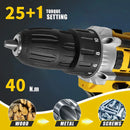Lithium battery-powered screwdriver, electric screwdriver, electric hand drill, electric impact drill, combo set, home DIY kit
