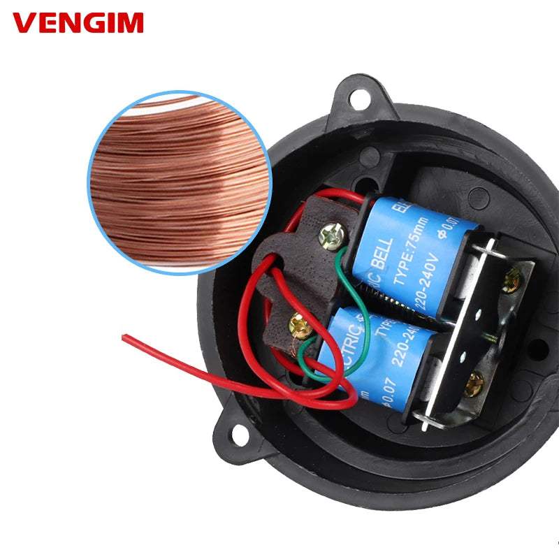 Automatic Electric Bell 220v School or Factory Bell Controller Ring Timer 2/3/4/6 inch Alarm Bell Apartment Call Doorbell