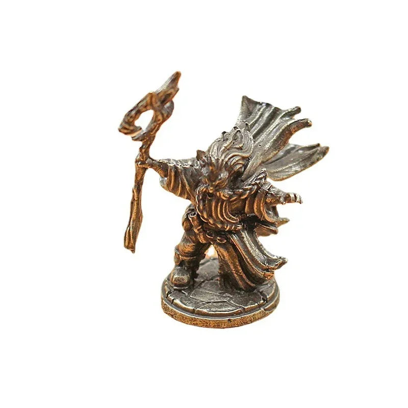 Vintage Dwarf Mage Soldier Model Figurines Toys Board Game Chess Car Decoration Boys Gifts