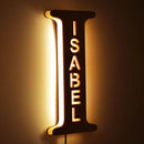 Custom Letters LED Night Light Wooden Engraved Name Home Decor Wedding Birthday Party Christmas New Year Decoration Lover's Gift