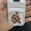 3D luxury zircon Star cross Nail Metal Charms 10pcs mermaid  bead nail jewelry  11*18mm Aolly Nail Art Crystal Gems Decorations