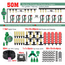 MUCIAKIE 5M-50M Automatic Garden Watering System Kits Self Garden Irrigation Watering Kits Micro Drip Mist Spray Cooling System