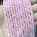 Natural Agates Tiger Eye Chalcedony Jades Stone Round Rondelle Spacer Beads For Jewelry Making Diy Bracelet Accessories 2X4mm