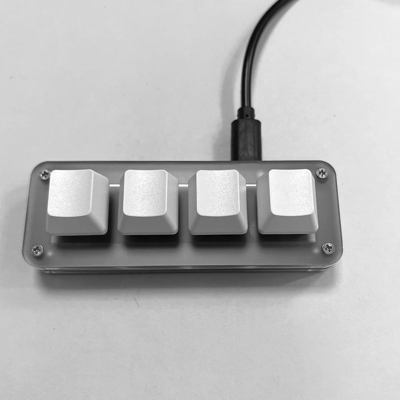 3 Key + 1 Knob / 4 Keys RGB Macro Custom Keyboard Programmable Mechanical Keypad for Office Mechanical Keyboard