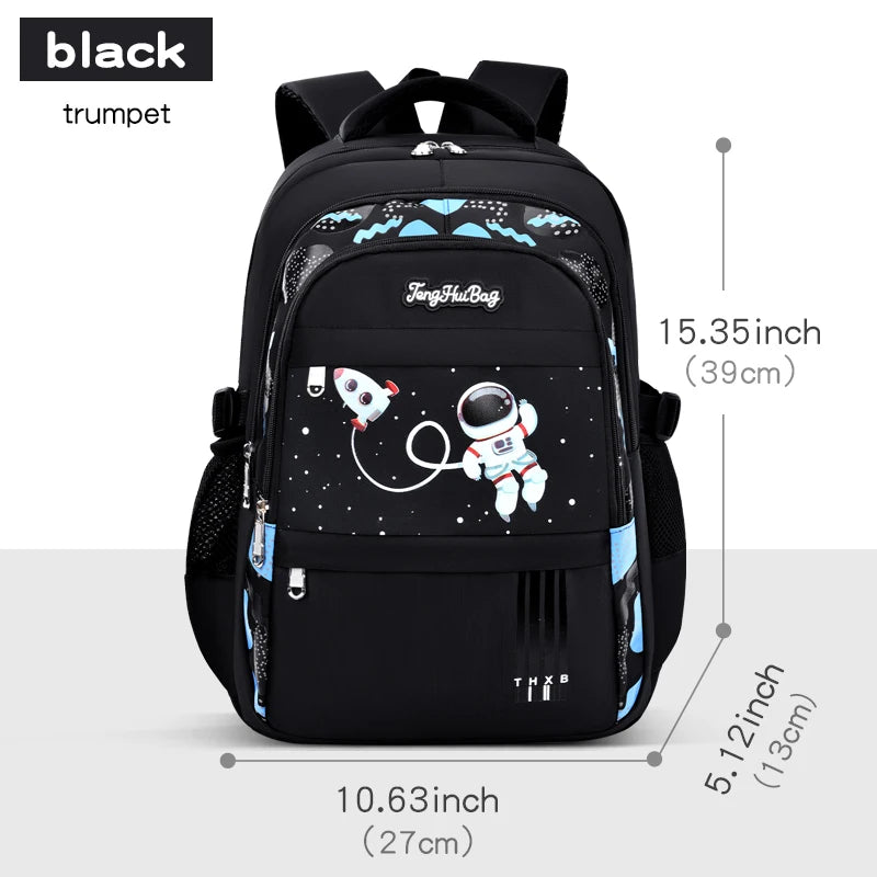Elementary School Students Schoolbag Boys 1,2,3,4,5,6 Grades 6-12 Years Old Astronaut Shoulder Baglaptop Backpack Waterproof WEA
