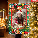 Christmas Photo Booths Merry Christmas Decoration for Home 2025 Pendant Xmas Backdrop Ornament Navidad Natal New Year Gift 2026