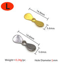 ICERIO 20pcs Turbo Propeller Spinner Blade Rotating Metal Blade For Fishing Flies Hook DIY Fishing Lure Bait Fishing Accessories