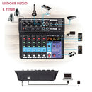 TEYUN Customized Professional 8 6 4 Channel Professional Portable Digital Mixer Mobile Phone Live Computer Recording Audio Mixer