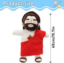 40CM Breathing Jesus Soothe Plush Toy for Kids Soft Soothing Jesus Plushies Comforting Jesus Heart Toy Easter Christmas Gifts