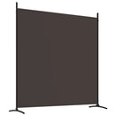 4 Panel Room Divider Brown 698x180 cm Fabric Home decoration products, partition screens, privacy screens