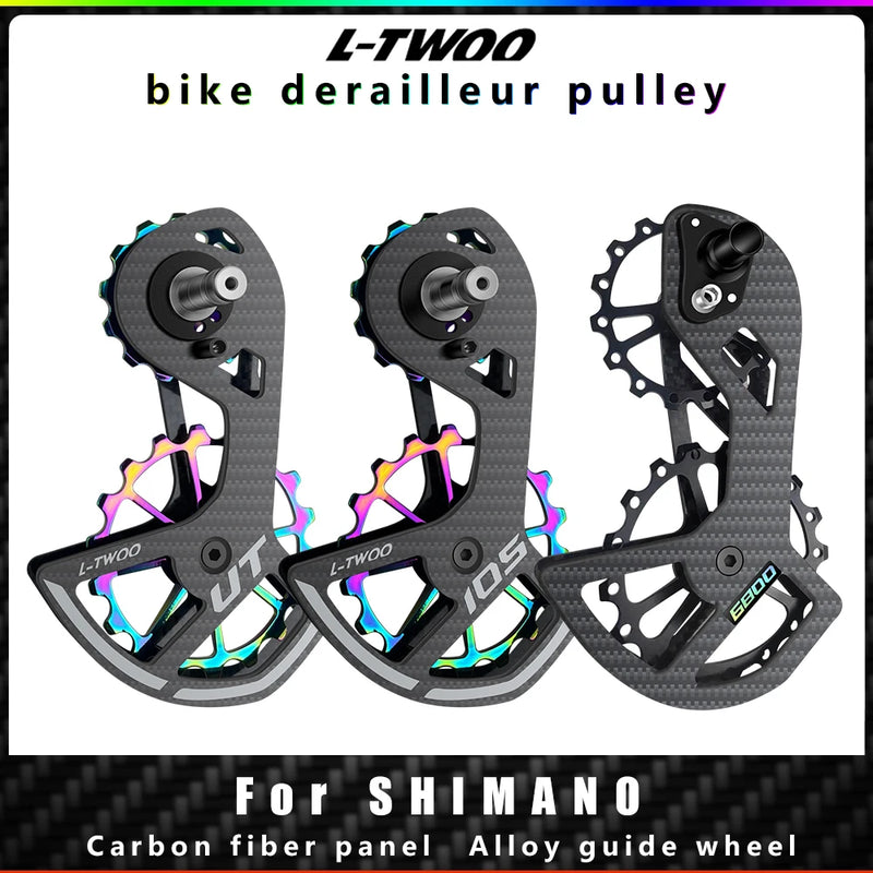 LTWOO UT Bicycle Ceramic Bearing Carbon Fiber Jockey Pulley Wheel Set Rear Derailleurs Guide For 105 5800 6800 Ultegra DURA ACE