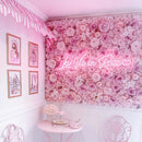 40x60cm Artificial Flower Wall Hanging Wedding Decoration Halloween Christmas Decoration Rose Fake Flowers Birthday Home Decor