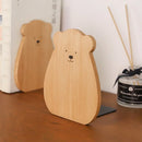1 Stück Buchstützen aus Walnussholz, L-förmiger Schreibtisch-Organizer, Desktop-Buchhalter, Schul-Schreibwaren, Büro-Zubehör, Buchständer aus Naturholz