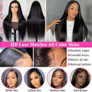 The Veil | 13x6 HD Lace Front Wig, Pre-Plucked Bone Straight