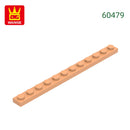 Wange 52Pcs/Lot 60479 1x12 Plate Building Blocks MOC Accessories Compatible with Construction Bricks Children Educational Toys