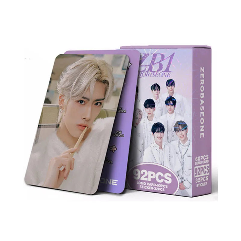 KPOP 92pcs/set ZB1 Album ZEROBASEONE LOMO Card ZHANGHAO KIM TAERAE Postcard KIMJIWOONG RICKY PARK GUNWOOK Girl's Gift Photo Card