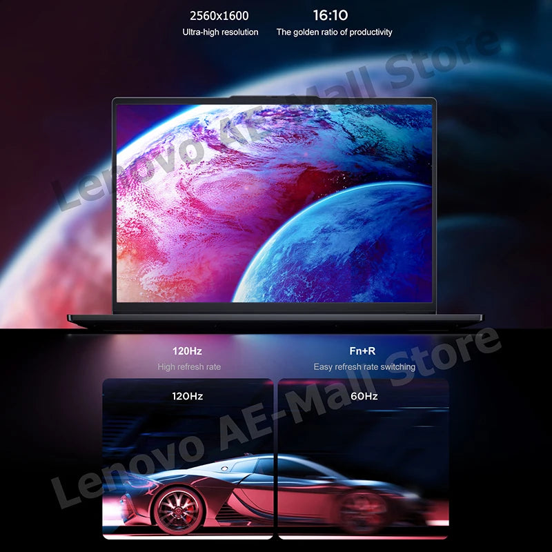 Lenovo Laptop Xiaoxin Pro 16 2023 AMD R7 7840HS/R7 8845H 32G RAM 1T/2TB SSD 16" 2.5K 120Hz Computer Notebook(Face, Backlight) PC