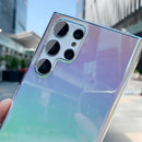 Laser Gradient Clear Case For Samsung S24 S23 S22 Ultra S21 Plus S20 FE Note 20 10 Pro A73 A53 A33 A13 5G Colorful Rainbow Cover